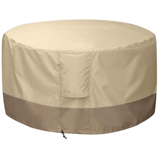 Fire Pit Cover Round-210D Oxford Cloth Heavy Duty Patio Outdoor Fire Pit Table Cover Round Waterproof Fits for 34/35/36 Inc